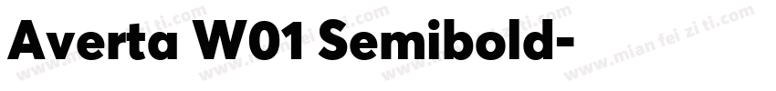 Averta W01 Semibold字体转换
